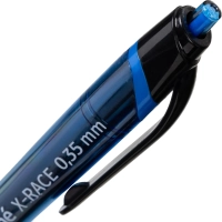Ручка шариковая автомат. Attache X-Race лин 0,35мм масл, с манж,синяя
