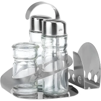 Набор для специй LARA: солонка, перечница, для зубочис.,салфетница(LR08-02)