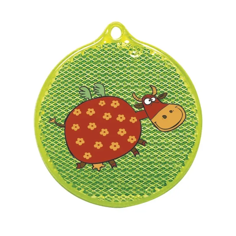 Пешеходный светоотражатель «Круг», неон-желтый Пешеходный светоотражатель «Круг», неон-желтый