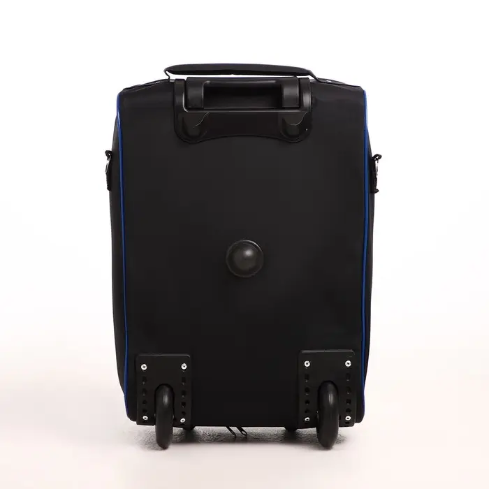 Чемодан детский 32 л (S), Sacvoyage, отдел на молнии, цвет чёрный/синий