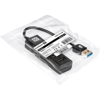 Концентратор USB хаб ExeGate (EX296923RUS) DUB-3213 4-в-1 черн