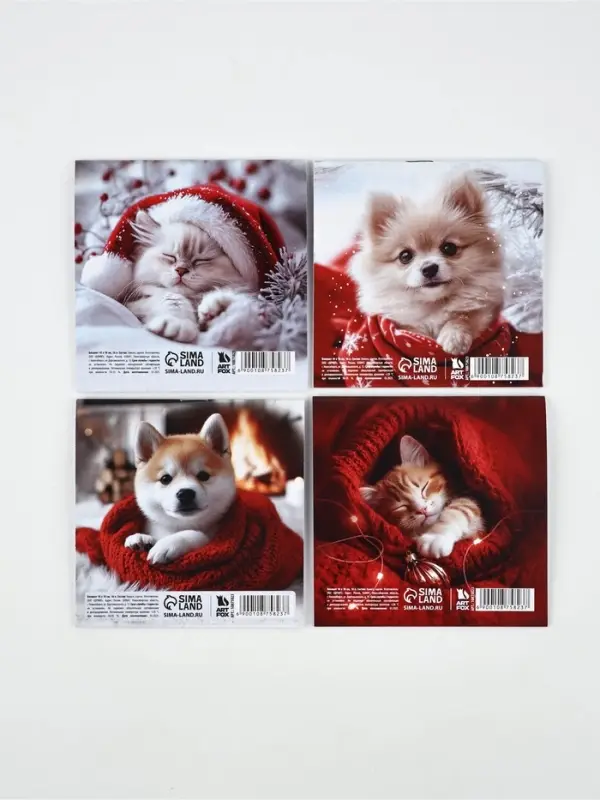 Блокнот 10х10, 16 листов МИКС Блокнот 10х10, 16 листов МИКС "Зверята"