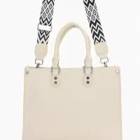 Сумка женская тоут на молнии, 31&times;10.5&times;25 см, белый