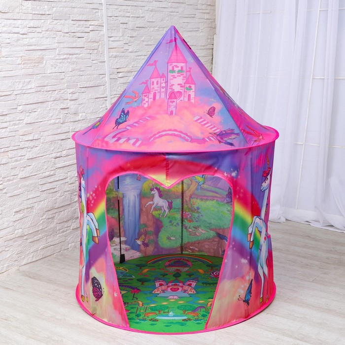 Палатка детская игровая «Единорог» 100х100х135 см Палатка детская игровая «Единорог» 100х100х135 см