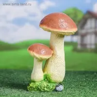 Садовая фигура из полистоуна &laquo;Грибы-подосиновики&raquo;, 20&times;12&times;24 см
