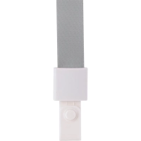 Держатель для бейджа Deli 8352,шир.тесьмы 1см,замок на кнопке,серый,12шт/уп