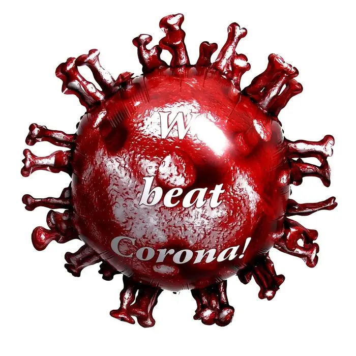 Шар фольгированный 25" &laquo;Красный вирус&raquo;