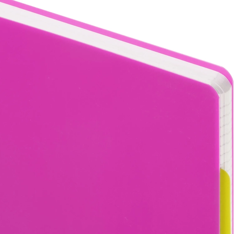 Бизнес-тетрадь А4,140 л,пласт обл, с разд,спир,ATTACHE FANTASY,розов