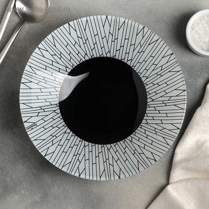 Тарелка стеклянная глубокая «Меран», 1 л, d=22.5 см Тарелка стеклянная глубокая «Меран», 1 л, d=22.5 см