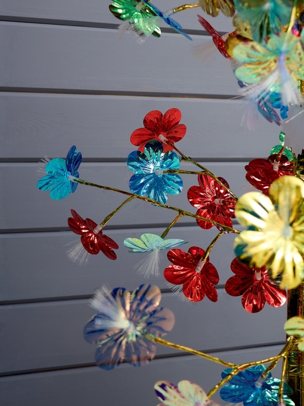 Светодиодное дерево «Неоновые цветы» 1.5 м, 80 LED, постоянное свечение, 220 В, свечение тёплое белое Светодиодное дерево «Неоновые цветы» 1.5 м, 80 LED, постоянное свечение, 220 В, свечение тёплое белое