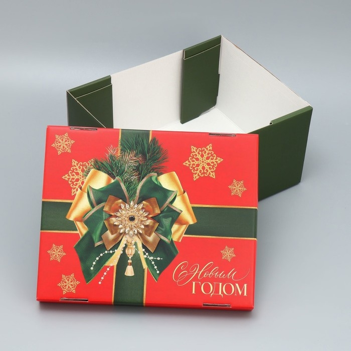 Коробка подарочная новогодняя складная «Роскошный новый год», 31.2 х 25.6 х 16.1 см Коробка подарочная новогодняя складная «Роскошный новый год», 31.2 х 25.6 х 16.1 см