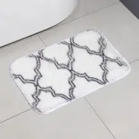 Коврик Доляна &laquo;Вензель&raquo;, 40&times;60 см, белый