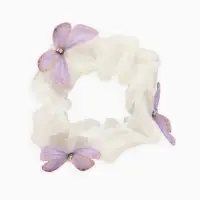 Резинка для волос «Бабочки» бежевая, Принцессы Резинка для волос «Бабочки» бежевая, Принцессы