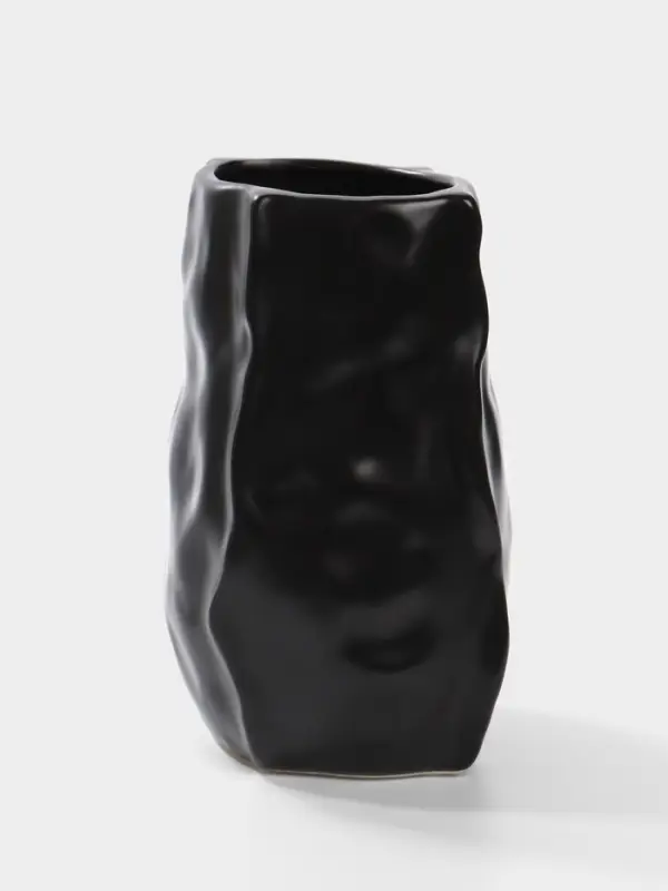 Ваза для цветов &laquo;Габино&raquo;, 18.5&times;12 см, керамика, чёрная