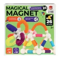 Конструктор магнитный "Развивающие трубы", 26 деталей