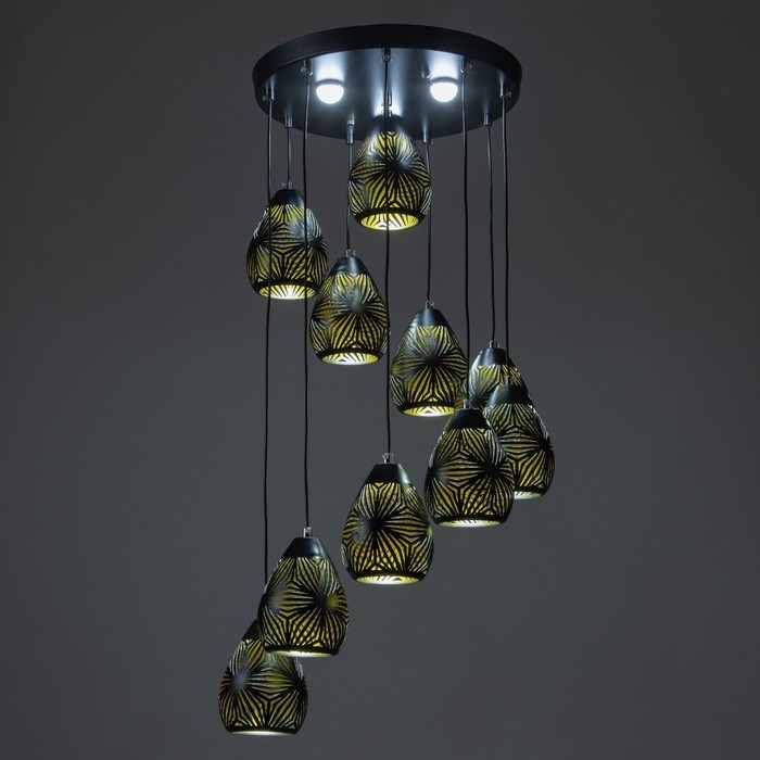 Каскад Каскад "Виерро" 10LED+3LED 79Вт ПДУ черный 40х40х200см BayerLux