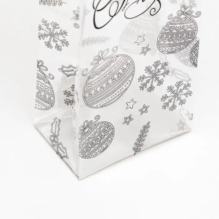 Пакет подарочный новогодний с жёстким дном 11×7×53 см Пакет подарочный новогодний с жёстким дном 11×7×53 см