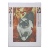 Алмазная мозаика с полным заполнением на холсте &laquo;Кошка&raquo;, 20&times;30 см