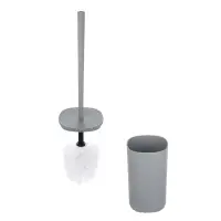 Ёрш для унитаза тм VETTA Сидней, пластик, PP, серый, 9,5x39,5см