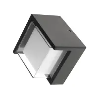 Светильник фасадный &laquo;Сити&raquo;, FSD-055, 5 Вт, 3000К, квадрат, IP65, 220 В, пластик, чёрный