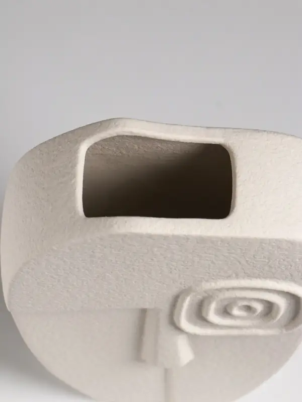 Ваза настольная керамика Ваза настольная керамика "Ачиль" 20,5х13 см, белый