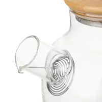 Чайник заварочный тм VETTA Эко, стекло, бамбуковая крышка,  1000мл