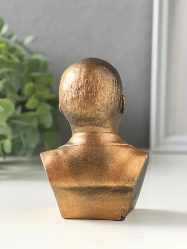Бюст &laquo;Ленин В.И.&raquo;, фигурка гипс, под латунь, 13&times;8&times;8 см