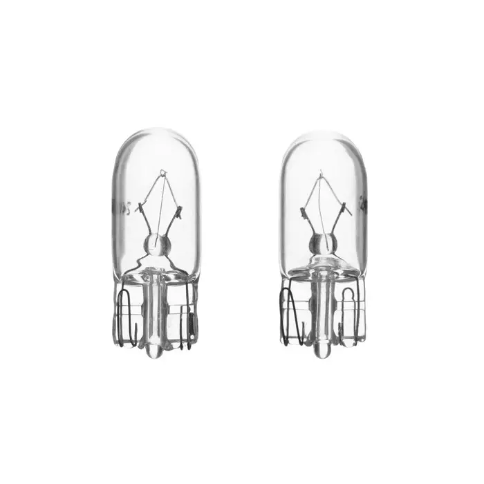 Лампа автомобильная Clearlight, W5W T10, 24 В, набор 2 шт.