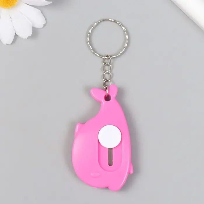 Брелок пластик канцелярский нож  Брелок пластик канцелярский нож "Китёнок" МИКС 3,5х6,5 см