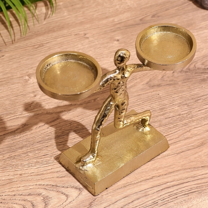 Подсвечник  Подсвечник "Пауэр" 20 см, алюминий