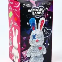 Алмазная мозаика на фигурке "Милый Зайка"