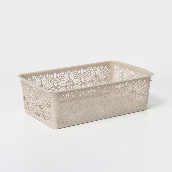 Корзина для хранения Floral, 25×15×7.5 см, МИКС Корзина для хранения Floral, 25×15×7.5 см, МИКС