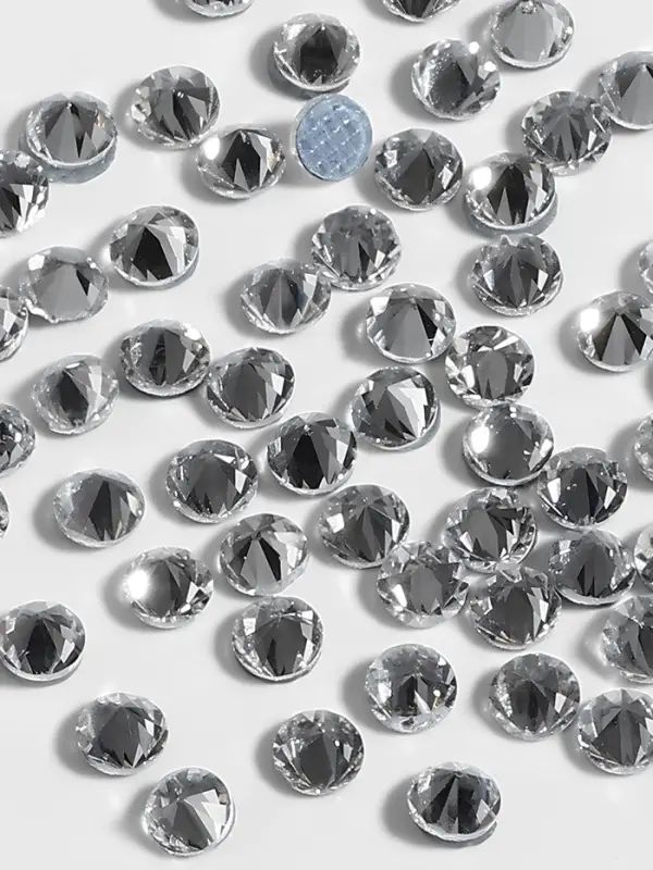 Стразы термоклеевые «Конус», стеклянные, SS10, d=2.8 мм, 100 шт., белые