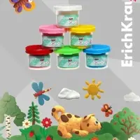 Тесто для лепки, 6 цветов по 35 г, ErichKrause Baby, С Алоэ Вера, в коробке-рукаве