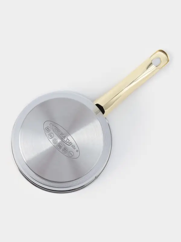 Ковш 1,8 л с/кр  Ковш 1,8 л с/кр "ЭЛИС ГОЛД" ф16х10,5 см, клеп.ручки