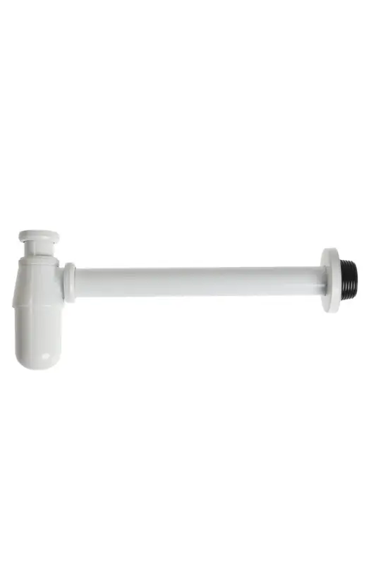 Сифон ZEIN engr, для раковины, бутылочный, 1 1/4" &times; 32 мм, цинк, белый