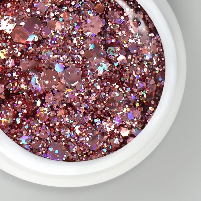 Гель-лак для ногтей, сияющий, 3-х фазный, 5 мл, LED/UV, цвет розовое золото Гель-лак для ногтей, сияющий, 3-х фазный, 5 мл, LED/UV, цвет розовое золото