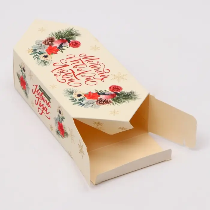 Подарочная коробка - конфета новогодняя складная«Мечтай твори люби», 9.3×14.6×5.3 см Подарочная коробка - конфета новогодняя складная«Мечтай твори люби», 9.3×14.6×5.3 см