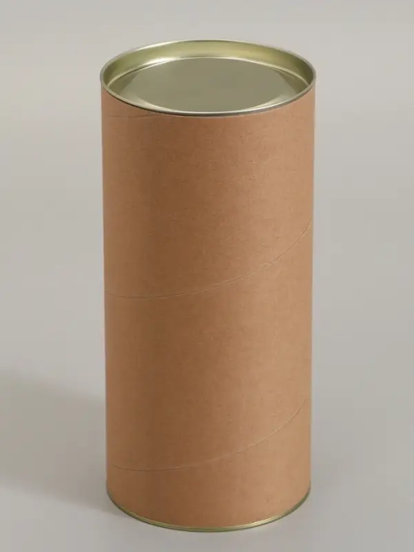 Тубус 120&times;260 мм (240 мм внутр. высота), картон, металлическая крышка