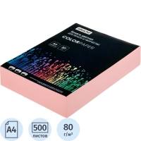 Бумага цветная Attache (розовый пастель), 80г, А4, 500 л