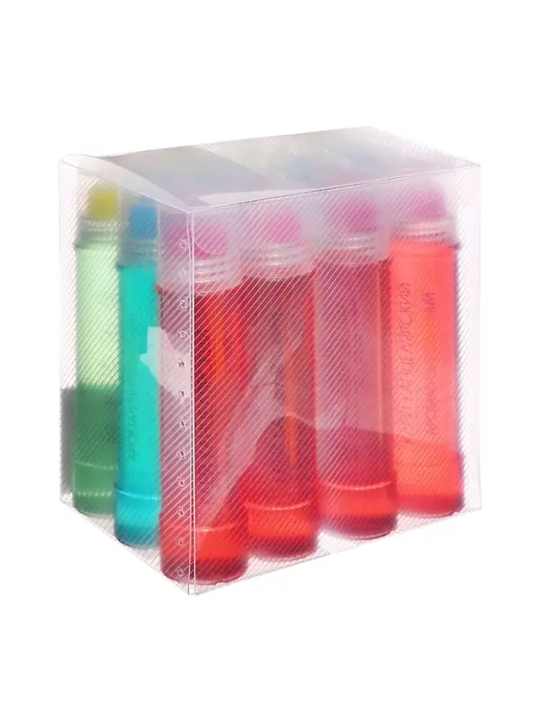 Клей канцелярский Calligrata TOP, 50 грамм, густой, с силиконовым аппликатором, цветной, МИКС