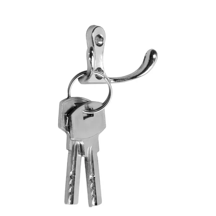 Крючок мебельный ТУНДРА TKd=005, двухрожковый, хром, 5 шт. Крючок мебельный ТУНДРА TKd=005, двухрожковый, хром, 5 шт.