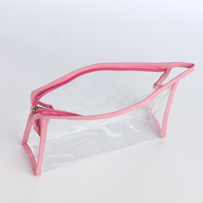 Набор косметичек 2 в 1 на молнии, цвет розовый Набор косметичек 2 в 1 на молнии, цвет розовый