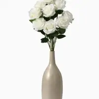 Цветы искусственные &laquo;Роза Глория&raquo;, 9&times;60 см, белые