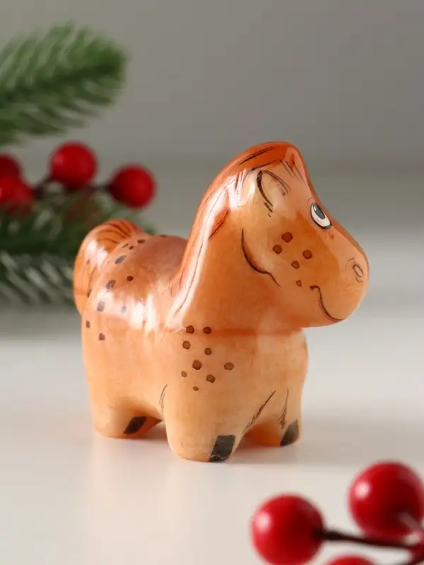 Сувенир Конь Гаврюша, 8х7,5 см, селенит Сувенир Конь Гаврюша, 8х7,5 см, селенит