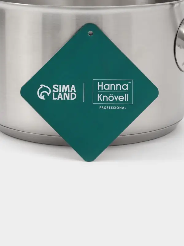 Ковш Hanna Kn&ouml;vell, 2 л, d=16, h=10 см, с крышкой, толщина стенки 0.8 мм, индукция, нержавеющая сталь