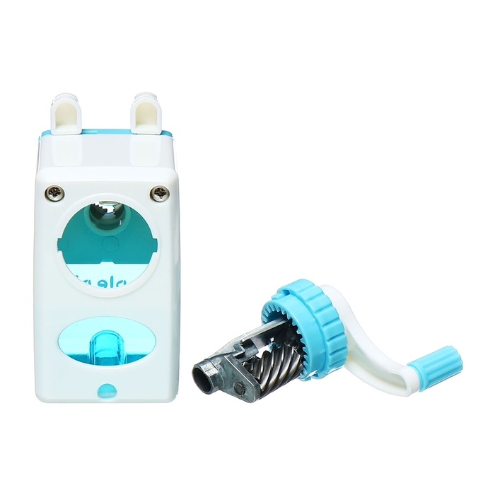 Точилка механическая с контейнером Классика Голубой