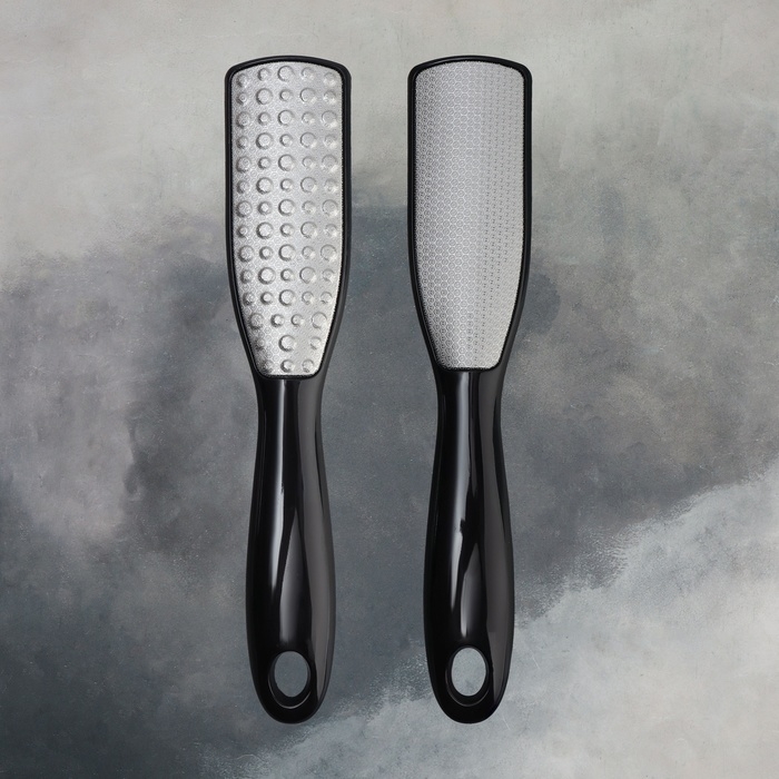 Пилка для ног, трапеция, лазерная, двусторонняя, 24,5 см, цвет чёрный Пилка для ног, трапеция, лазерная, двусторонняя, 24,5 см, цвет чёрный