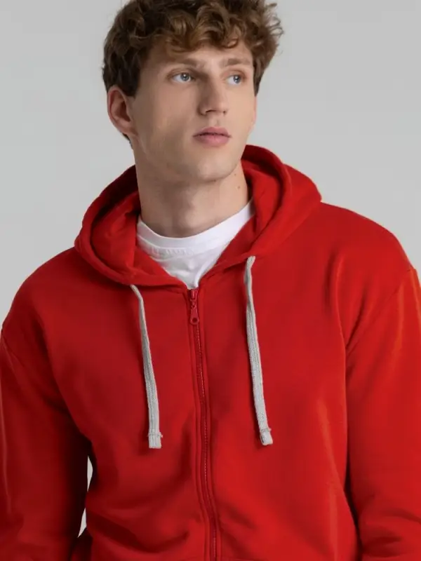 Толстовка на молнии с капюшоном Unit Siverga Heavy красная, размер S Толстовка на молнии с капюшоном Unit Siverga Heavy красная, размер S