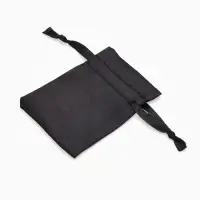 Набор подарочных мешочков 50шт. Атласных с лентой, 7*9см, цвет чёрный (7812484)